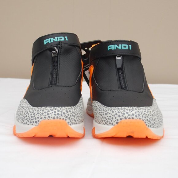 And1 Kid's Beast Mode Rubber Shoes - Black Orange - Picture 8 of 10